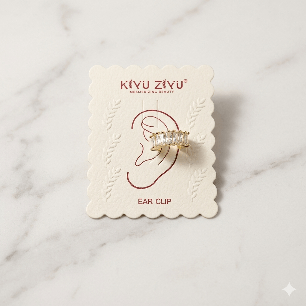 Sparkling Crystal Ear Cuff Clip (Anti-Tarnish | No Piercing)