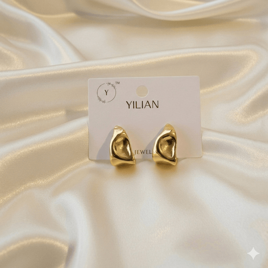 Antitarnish Molten Wave Earrings