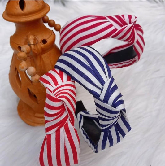Knotted stripped Hairbands