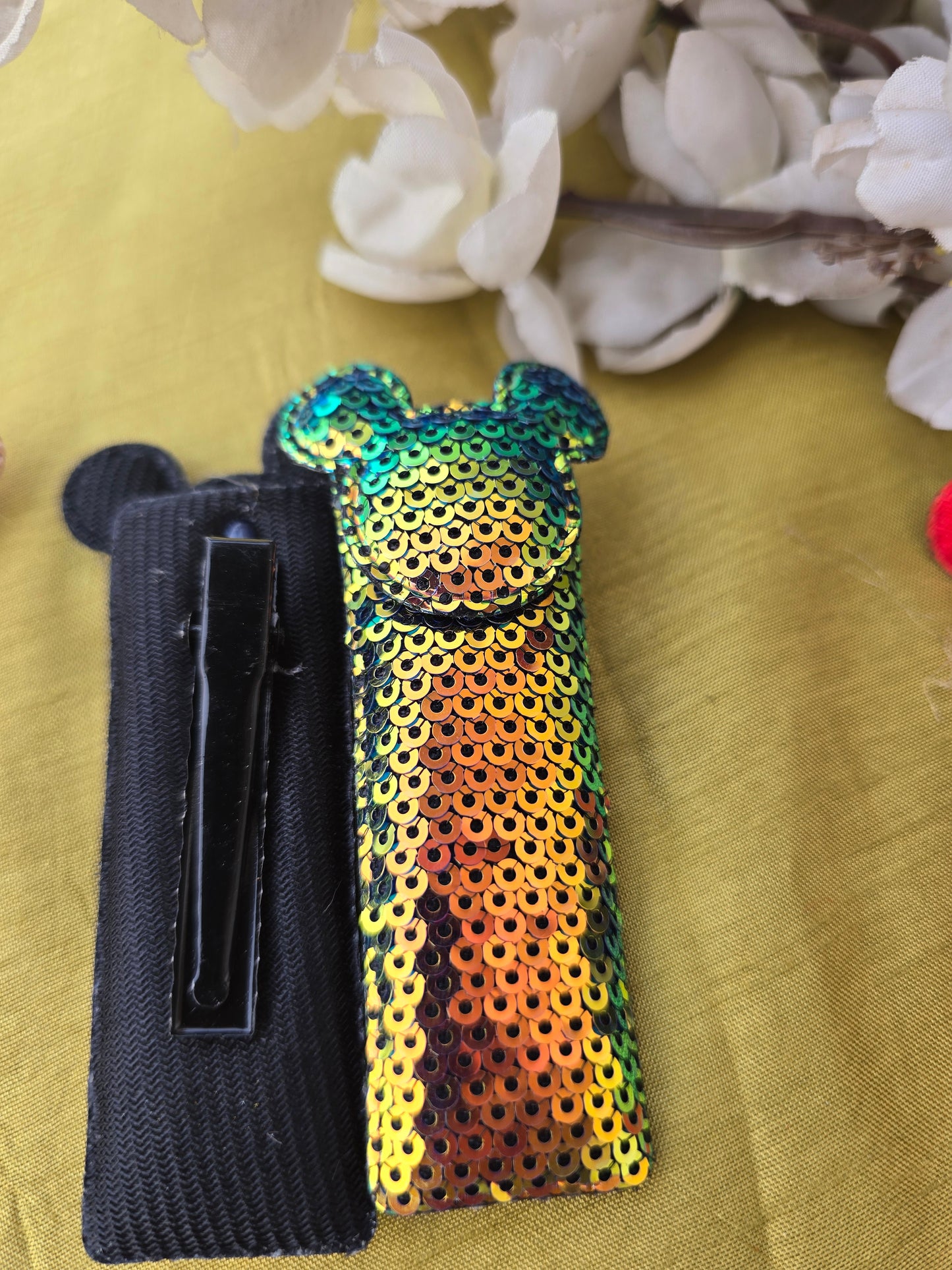 Sequin Mickey Clips