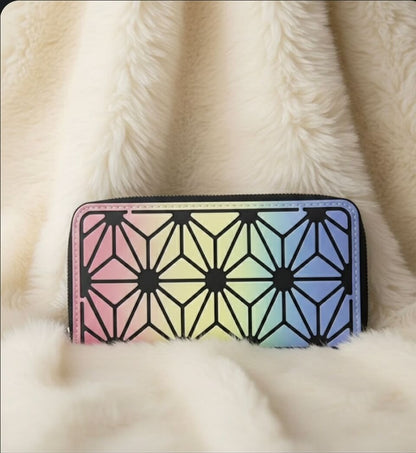 Holographic Reflective Luminous Wallet