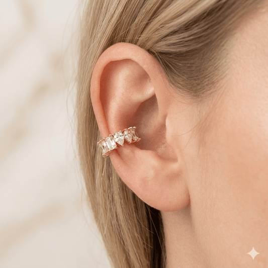 Sparkling Crystal Ear Cuff Clip (Anti-Tarnish | No Piercing)