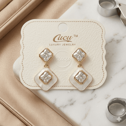 Crystal Drop Statement Earrings