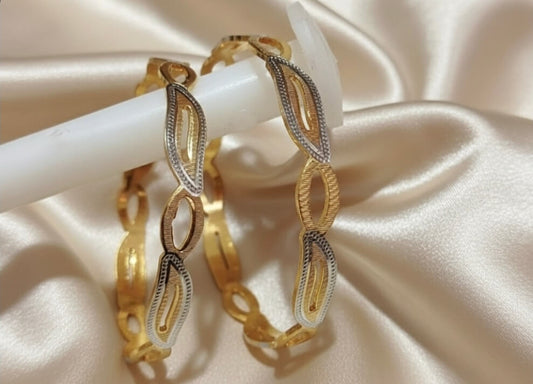 Dual tone Bangle Set (Size 2.4)