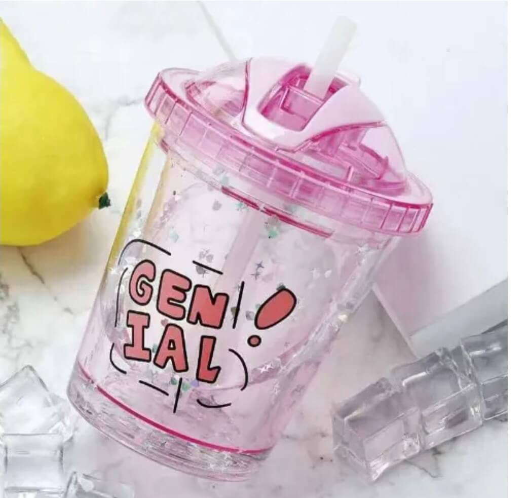 Pink Double Walled Sipper