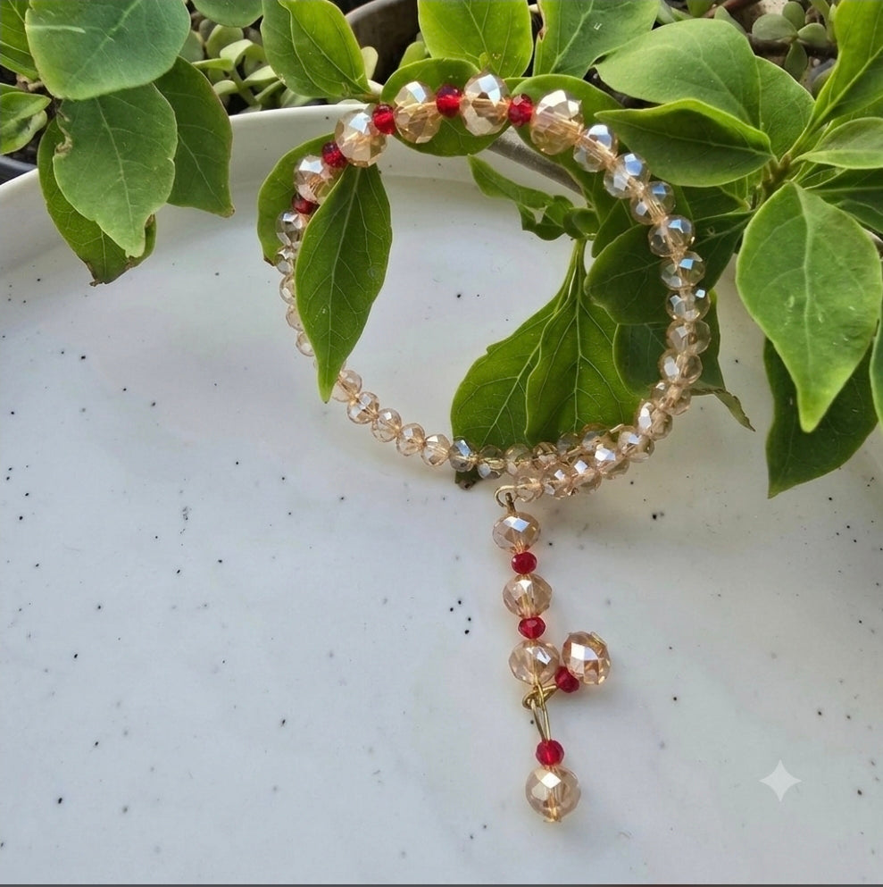 Elegant Crystal Bracelet Rakhi for Bhabhi | Raksha Bandhan Gift