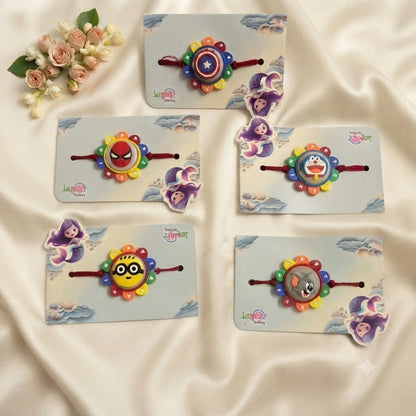 Kids Silicone Rakhi | Cute Cartoon Rakhis for Boys