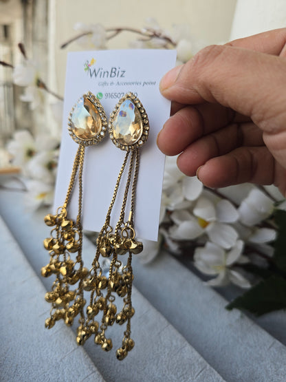 Golden Kashmiri Earrings