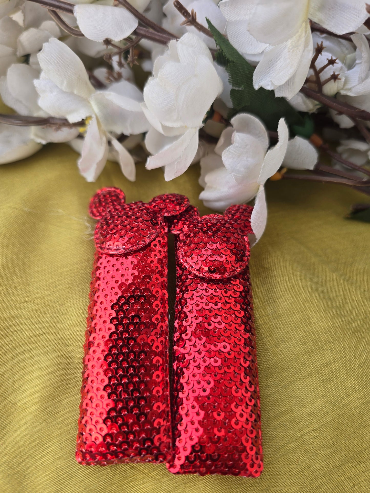 Sequin Mickey Clips
