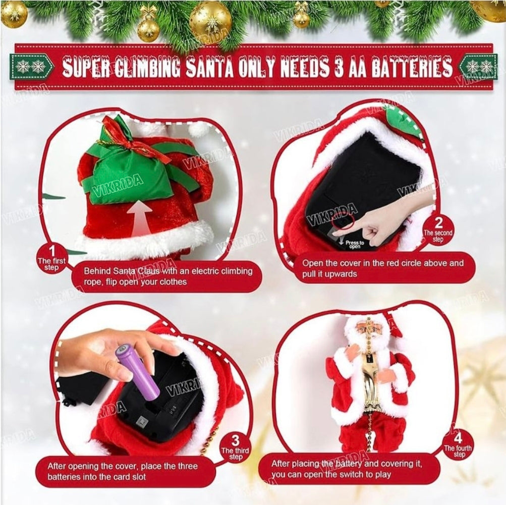 Musical Santa Climbing Rope