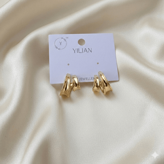 Antitarnish Korean Hoop Style Studs