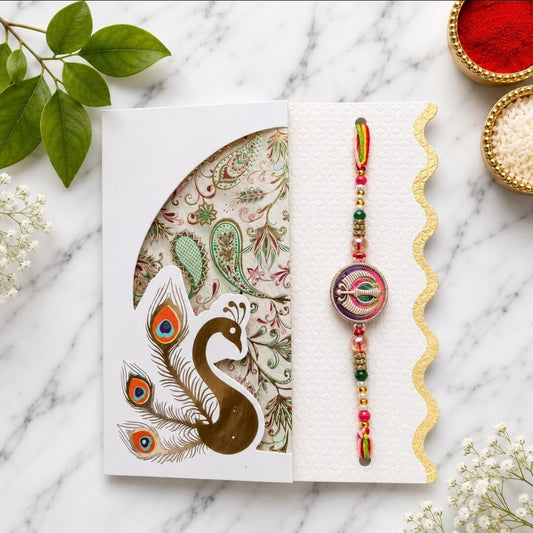 Khanda Rakhi for Brother | Sikh Religious Rakhi with Beads