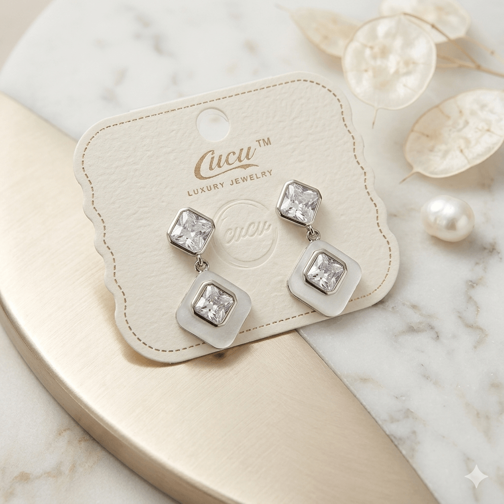 Crystal Drop Statement Earrings