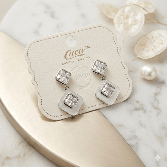 Crystal Drop Statement Earrings