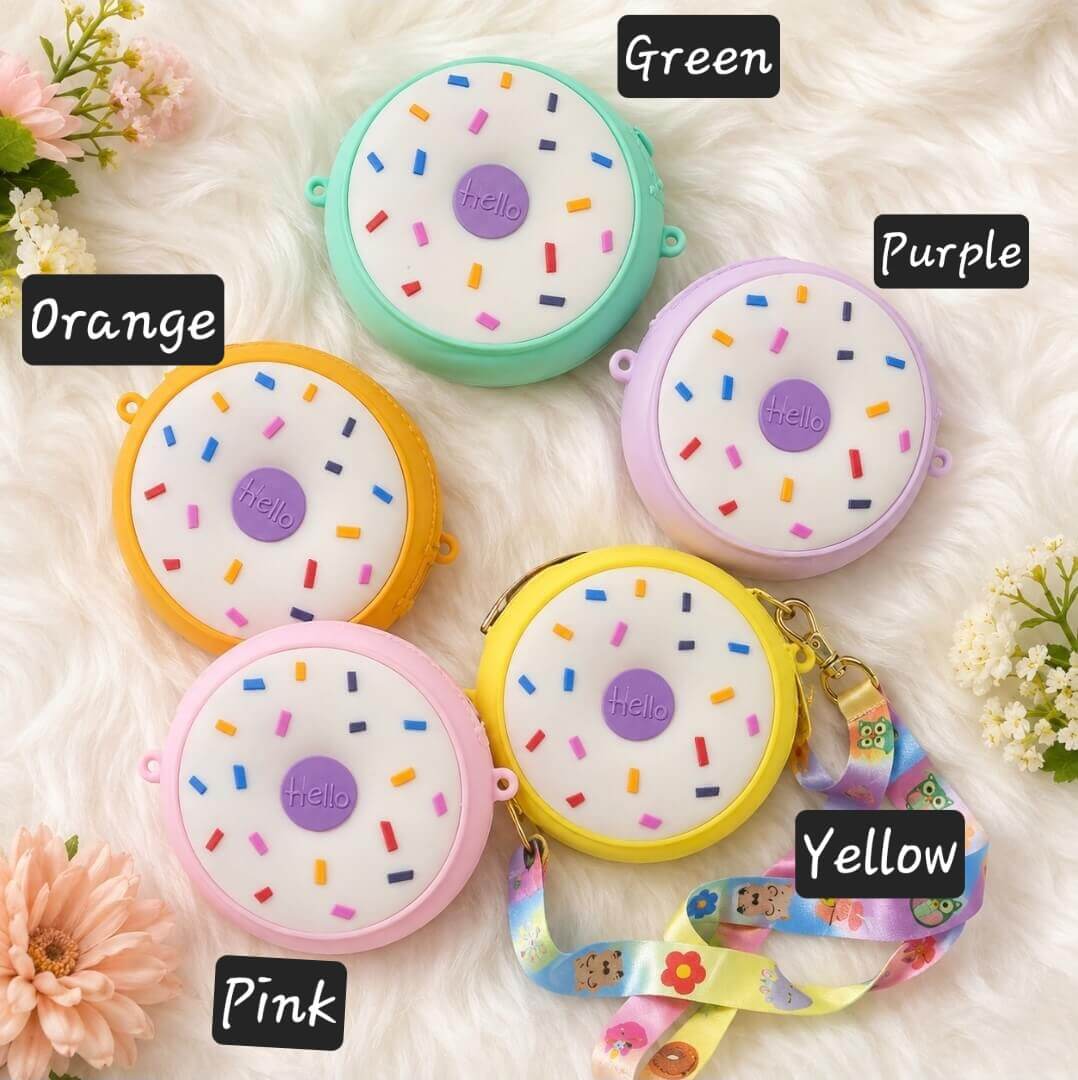 Cute Silicone Pouch with Sling | Mini Purse for Girls
