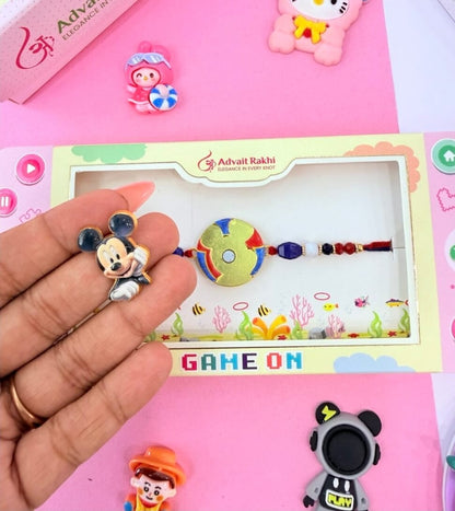 Cartoon Magnet Rakhi with Roli | Kids Rakhi for Raksha Bandhan