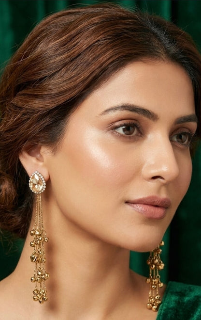 Golden Kashmiri Earrings