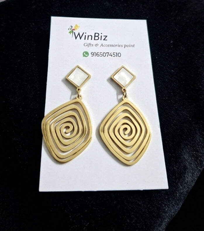 Antitarnish  Swirl Danglers