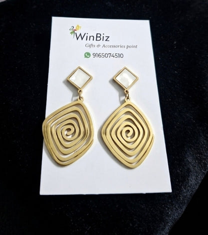 Antitarnish  Swirl Danglers