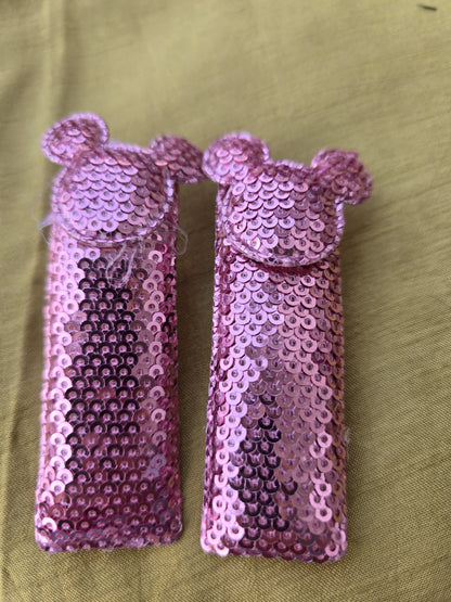 Sequin Mickey Clips