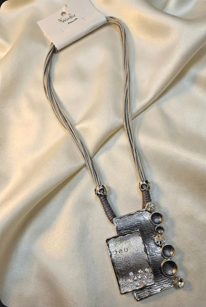 Grey Statement neckpiece