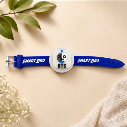BTS Smart Bro LED Rakhi for Brother | Light-Up Silicone Rakhi