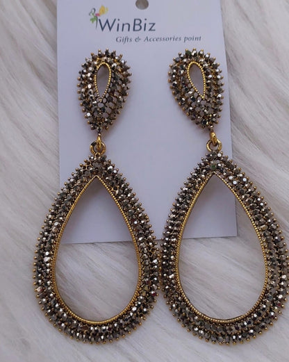 Starry Tear Drop Danglers