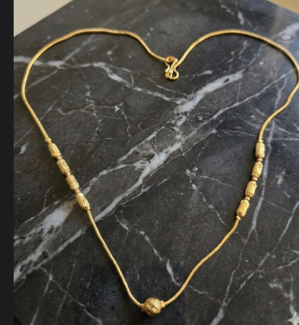 Golden Chain with golden beads