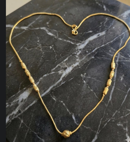 Golden Chain with golden beads