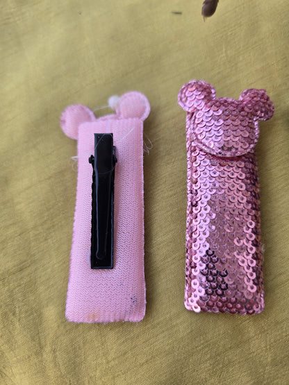 Sequin Mickey Clips